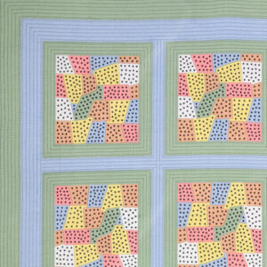 vivid blocks jaipuri cotton bedsheet – multicolor geometric print