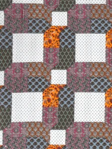 pure cotton block print jaipuri bedsheet king size mosaic medley