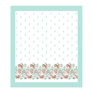 pure cotton block print jaipuri bedsheet fitted king size floral harmony