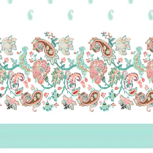 pure cotton block print jaipuri bedsheet fitted king size floral harmony